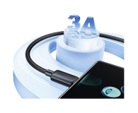 USAMS Kabel KY Series US-SJ693 3A USB-C do USB-A 2m biały - 1569050 - zdjęcie 4